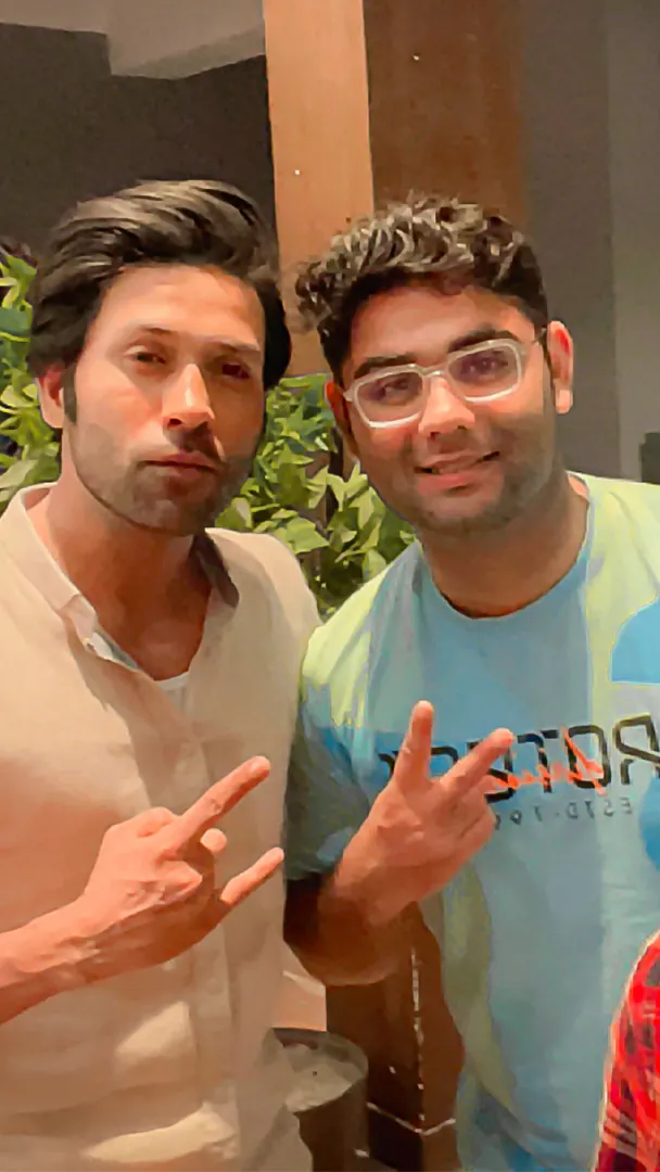 Ashu Gandhi with a collaborator